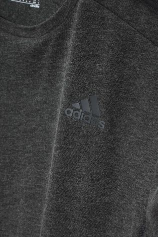 adidas Essential Black 3 Stripe T-Shirt